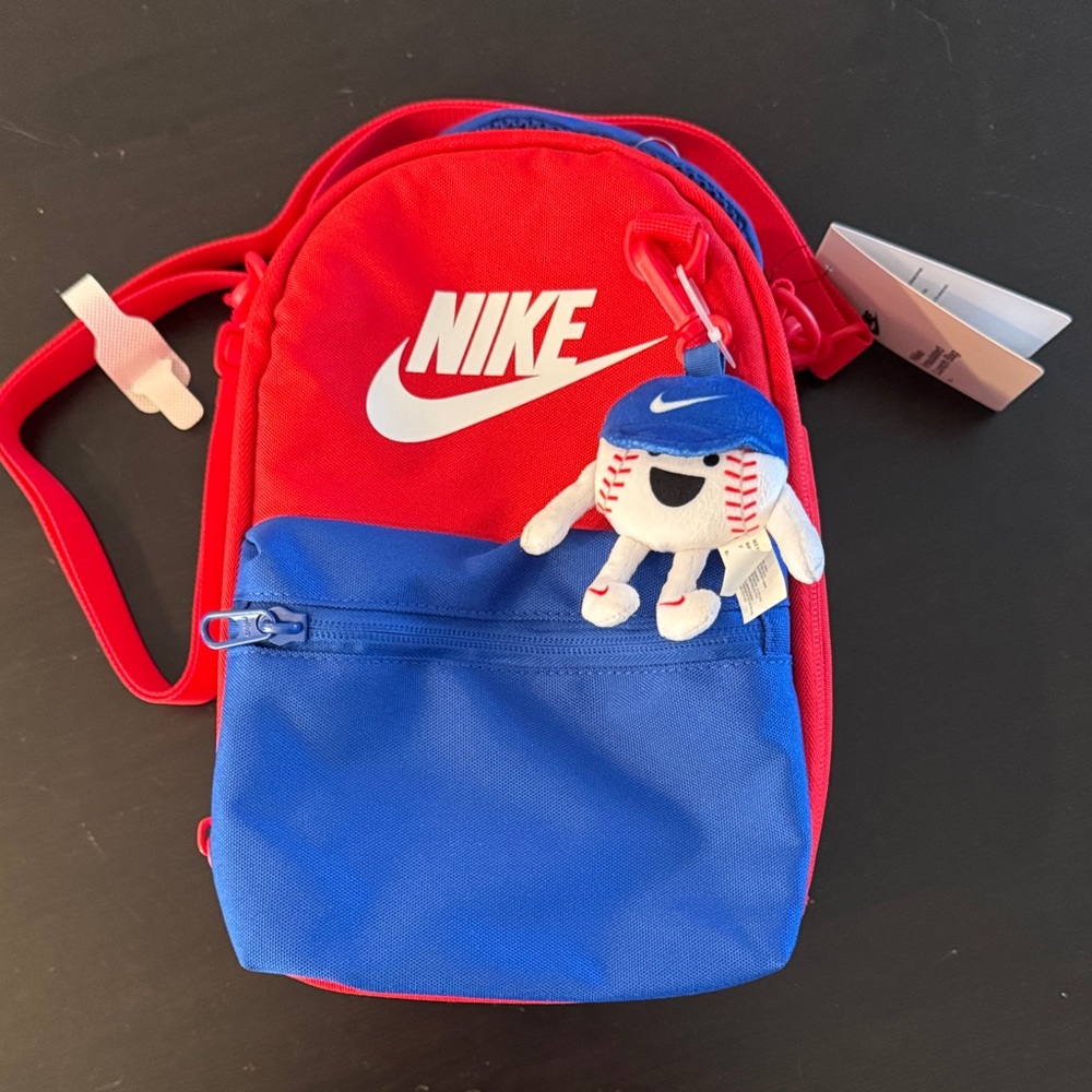 Nike Kids Red and Blue Lunch Bag